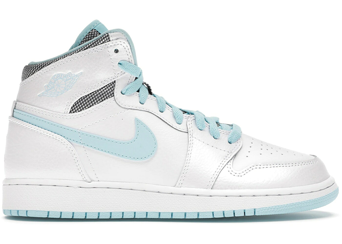 ナイキ ジョーダン ハイ 白色 ホワイト 青色 ブルー ジュニア キッズ JORDAN 1 RETRO HIGH WHITE STILL BLUE (GS) / WHITE WHITE STILL BLUE ベビー マタニティ スニーカー