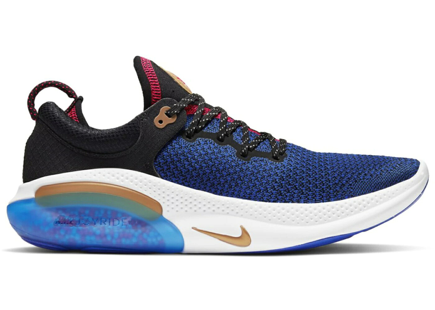 ナイキ 幽客 飛球編み物 黒いこと 黒いこと 赤 赤いこと 青味 青味 スニーカー メンズ 【 NIKE JOYRIDE RUN FLYKNIT BLACK / BLACK RED ORBIT LIGHT PHOTO BLUE 】