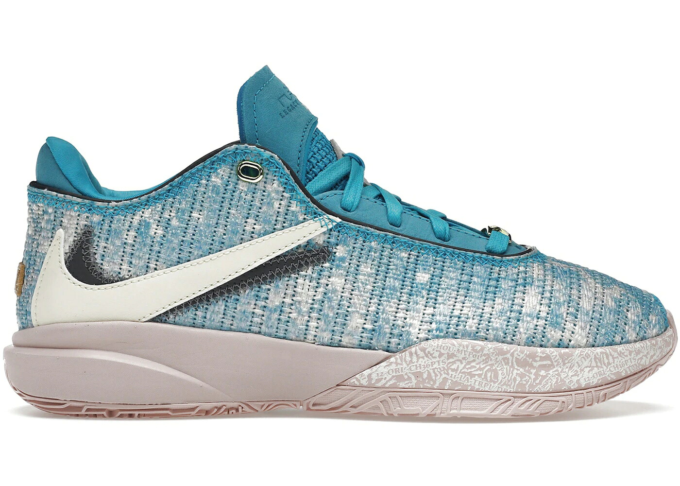 ナイキ レブロン 青碧 青色 雷火 スニーカー メンズ NIKE LEBRON 20 ALL-STAR / BLUE LIGHTNING COCONUT MILK IRON スニーカー-メンズ靴