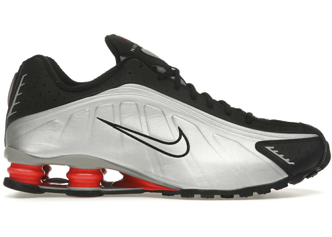 ナイキ ショックス 黒いこと 黒いこと しろがね色 しろがね色 スニーカー メンズ NIKE SHOX R4 BLACK METALLIC SILVER (2025) / METALLIC SILVER