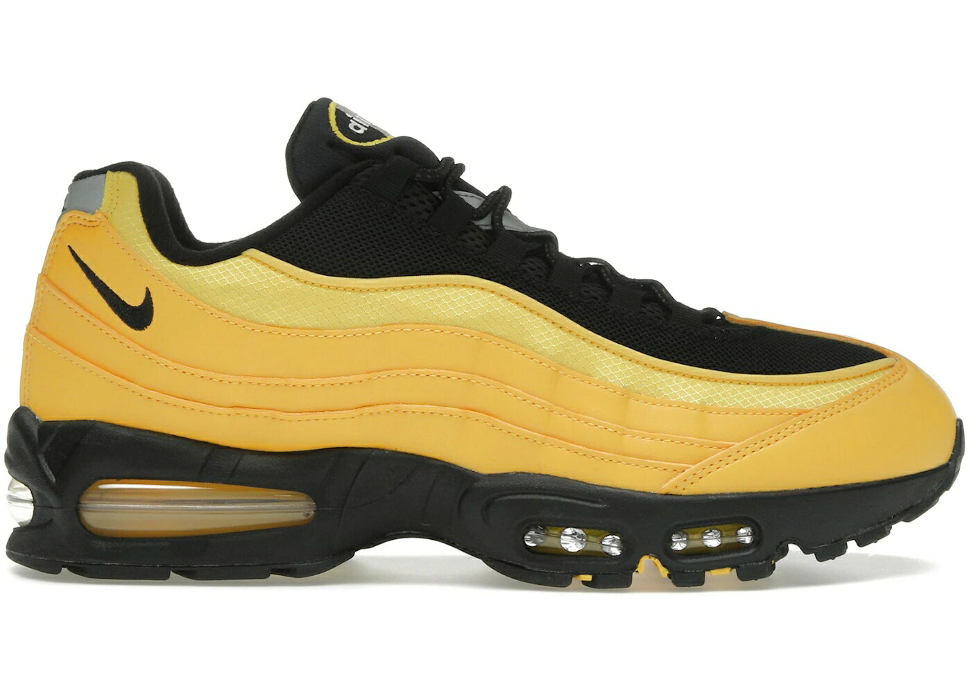 ナイキ マックス 砂上の楼閣 黒いこと 黒いこと エア湖マックス スニーカー メンズ NIKE AIR MAX 95 OG BIG BUBBLE VARSITY MAIZE BLACK / VARSITY MAIZE BLACK METALLIC メンズ靴-スニーカー