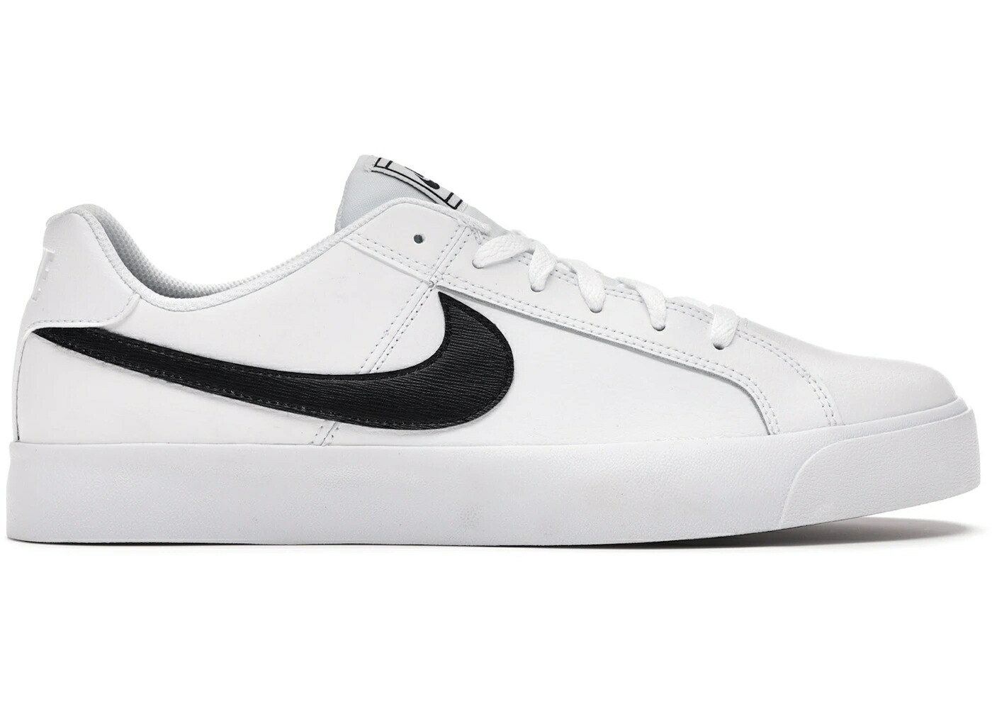 ナイキ 厚地の外套 白いこと 白いこと 黒いこと 黒いこと スニーカー メンズ NIKE COURT ROYALE AC WHITE BLACK / WHITE BLACK