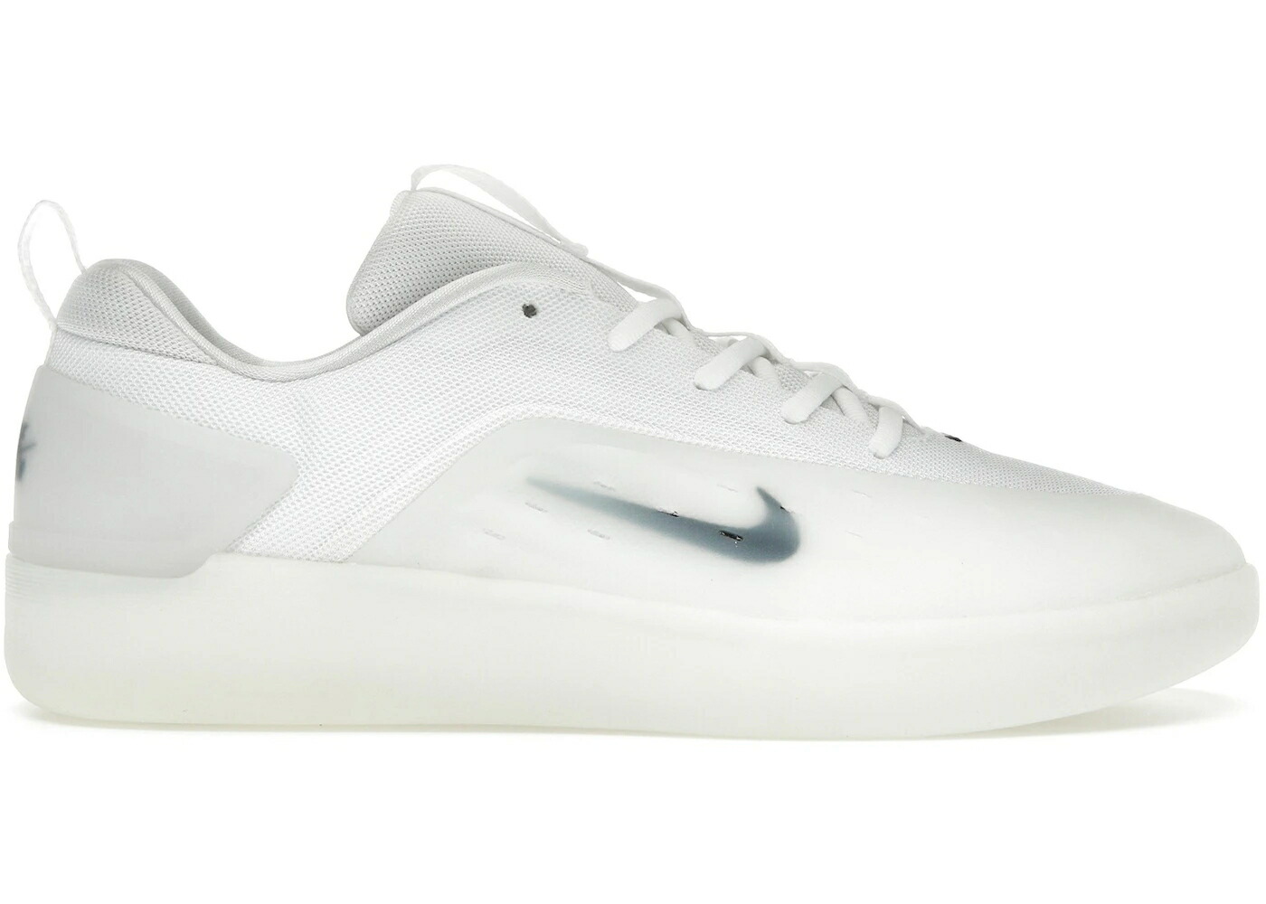 ナイキ エスビー ズーム 白色 ホワイト 黒色 ブラック スニーカー メンズ NIKE SB ZOOM NYJAH 4 WHITE BLACK / WHITE WHITE BLACK BLACK