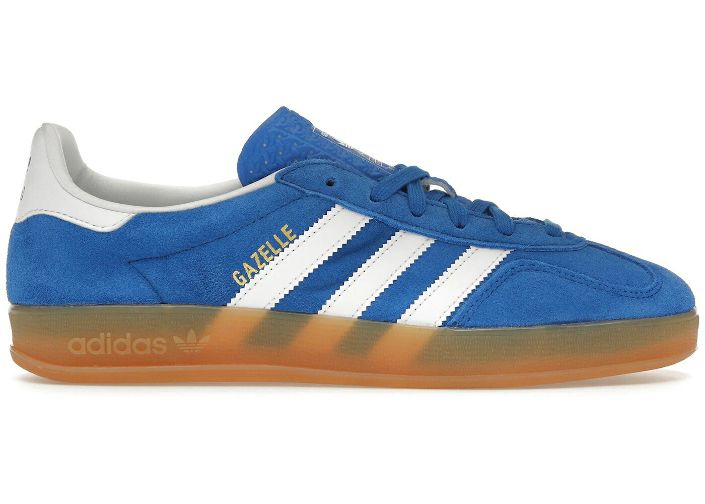 アディダス ガゼル 青色 ブルー 白色 ホワイト スニーカー メンズ ADIDAS GAZELLE INDOOR BLUE BIRD CLOUD WHITE / BLUE BIRD CLOUD WHITE GUM