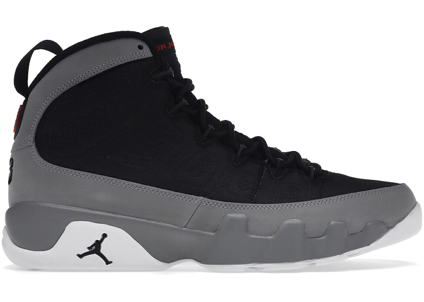 ナイキ ジョーダン 薄墨色 薄墨色 黒いこと 黒いこと 赤 赤いこと スニーカー メンズ JORDAN 9 RETRO PARTICLE GREY / BLACK UNIVERSITY RED PARTICLE