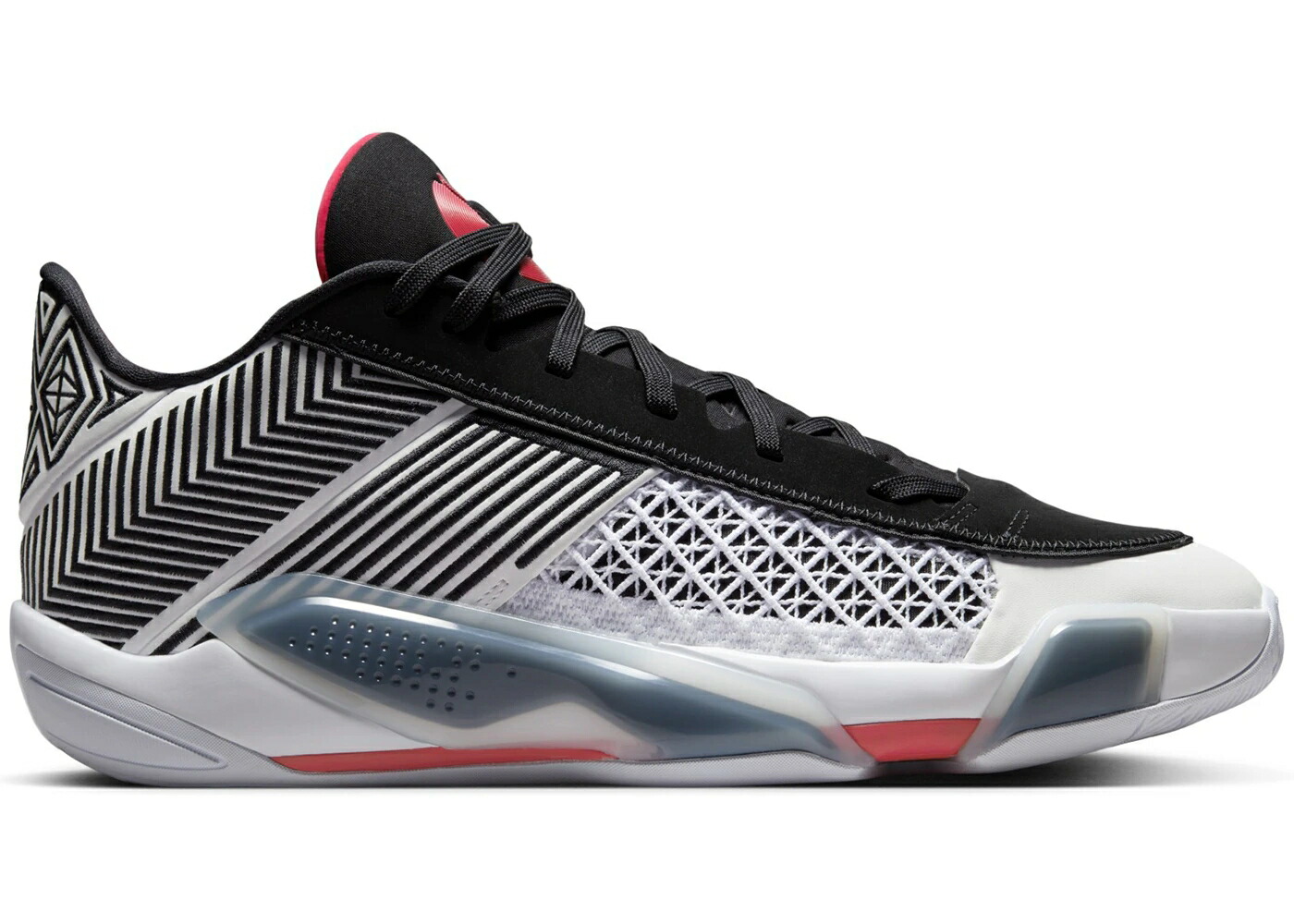 ナイキ ジョーダン 白いこと 白いこと 黒いこと 黒いこと 赤 赤いこと 2.0 スニーカー メンズ JORDAN 38 LOW PF FUNDAMENTAL (WHITE SOLE) / WHITE BLACK SIREN RED