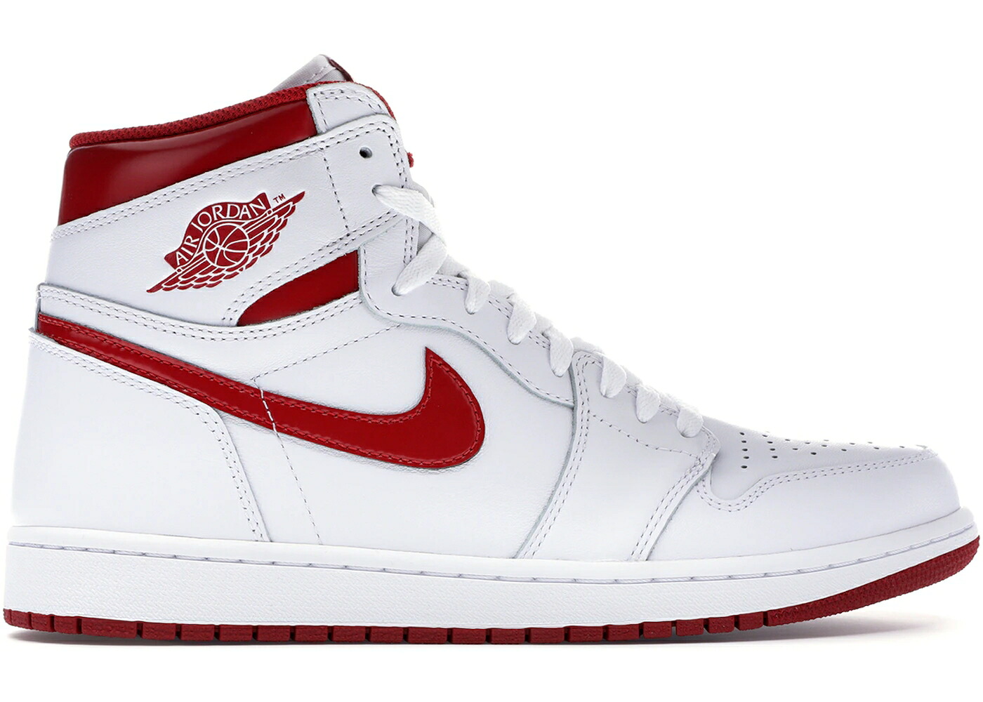 ナイキ ジョーダン 赤 赤いこと 白いこと 白いこと スニーカー メンズ JORDAN 1 RETRO METALLIC RED (2017) / WHITE VARSITY RED