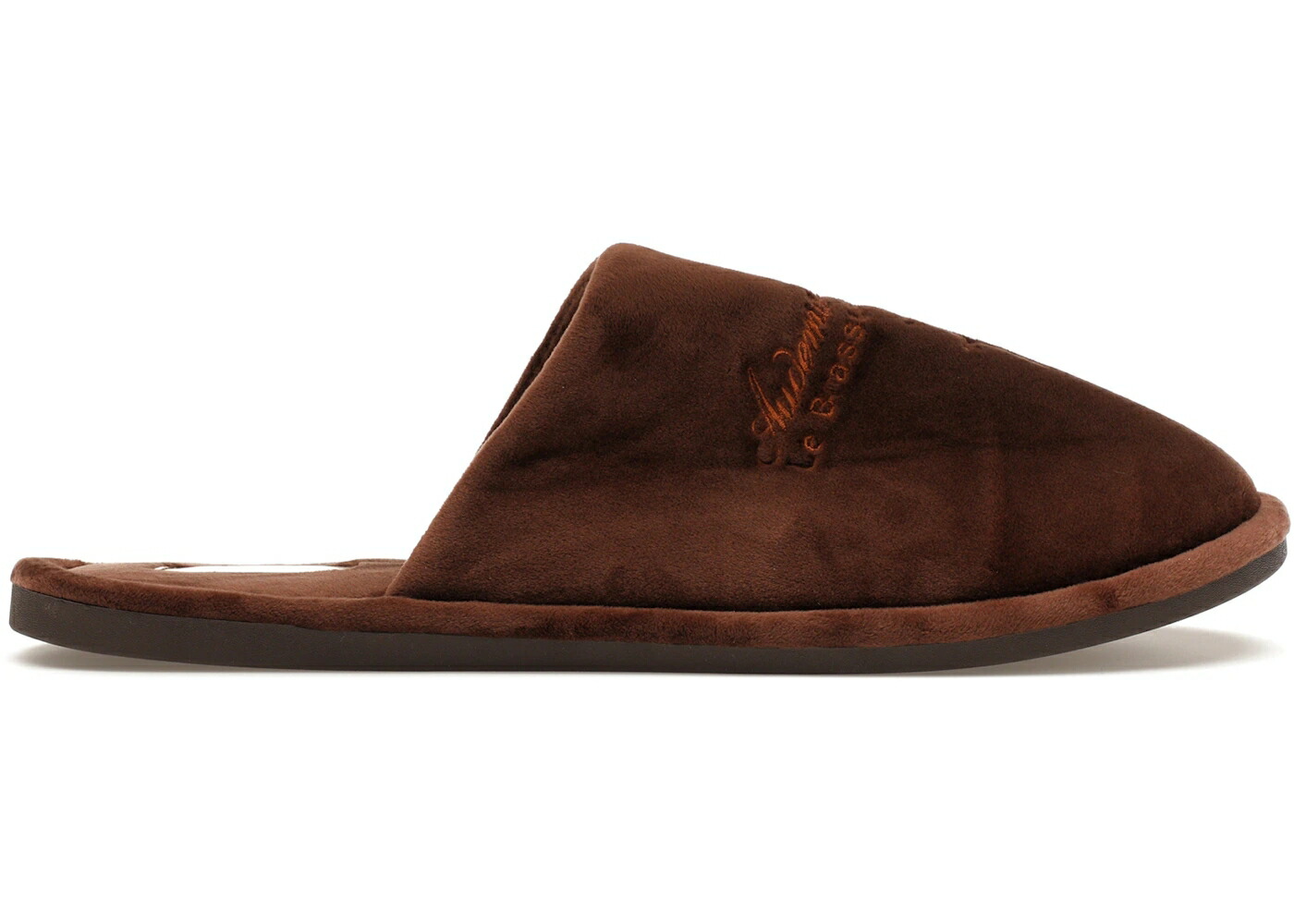 家庭用スリッパ 赤銅色 赤銅色 トラヴィススコット スニーカー ユニ一発やる TRAVIS SCOTT TRAVIS SCOTT CJ X AUDEMARS PIGUET HOUSE SLIPPERS BROWN VELVET / メンズ