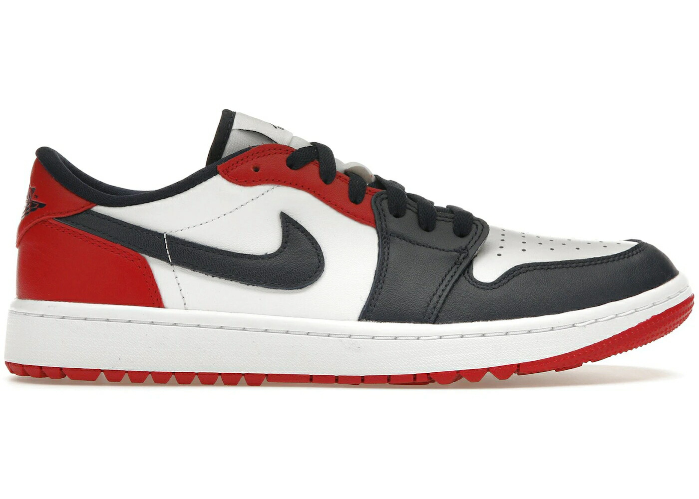 ナイキ ジョーダン ゴルフ 白色 ホワイト 赤 レッド スニーカー メンズ JORDAN 1 RETRO LOW GOLF USA / WHITE OBSIDIAN VARSITY RED