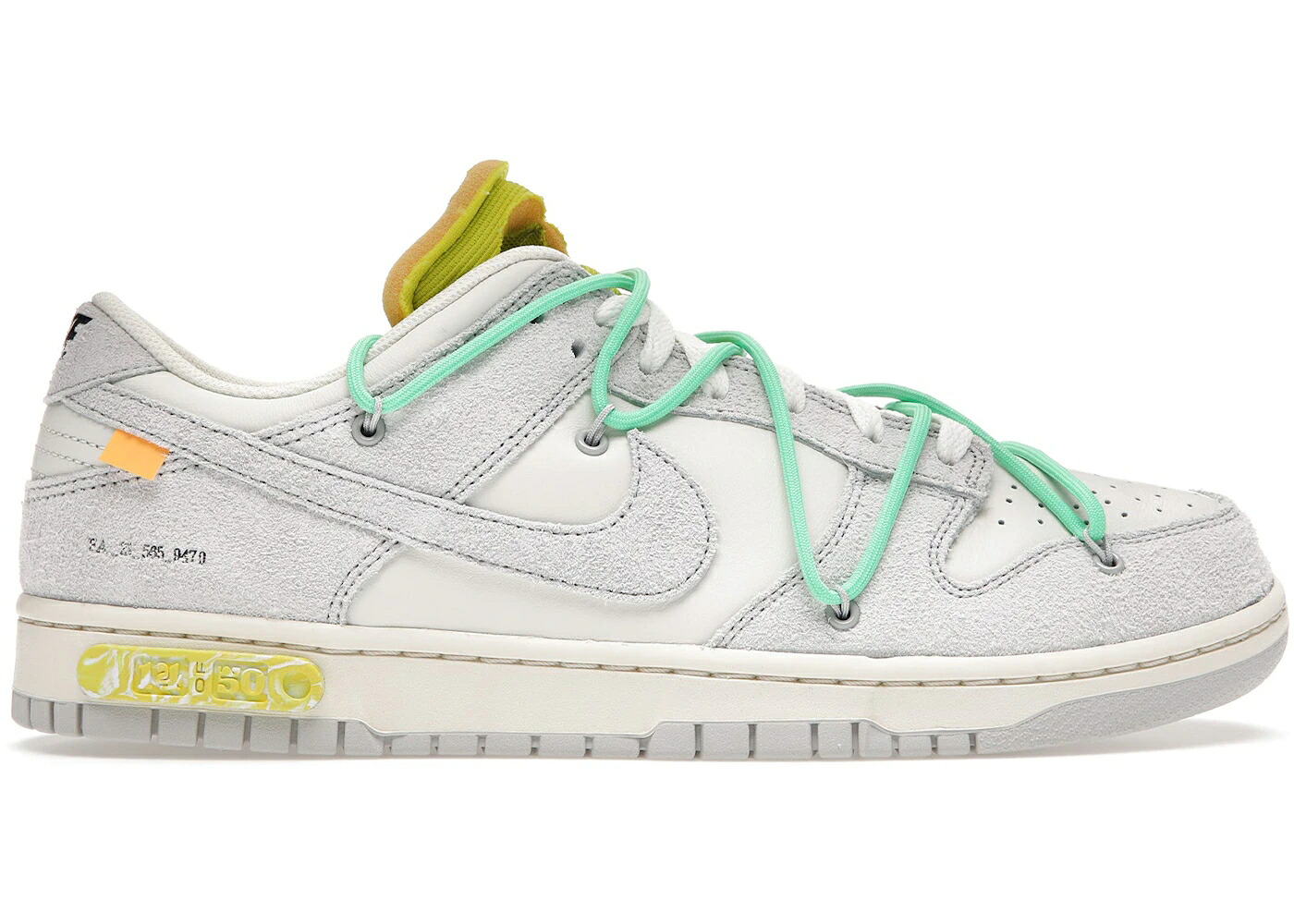 ナイキ ダンク 象牙色 薄墨色 薄墨色 緑 緑であること ダンクロー スニーカー メンズ NIKE DUNK LOW OFF-WHITE LOT 14 / SAIL NEUTRAL GREY ELECTRO GREEN スニーカー-メンズ靴