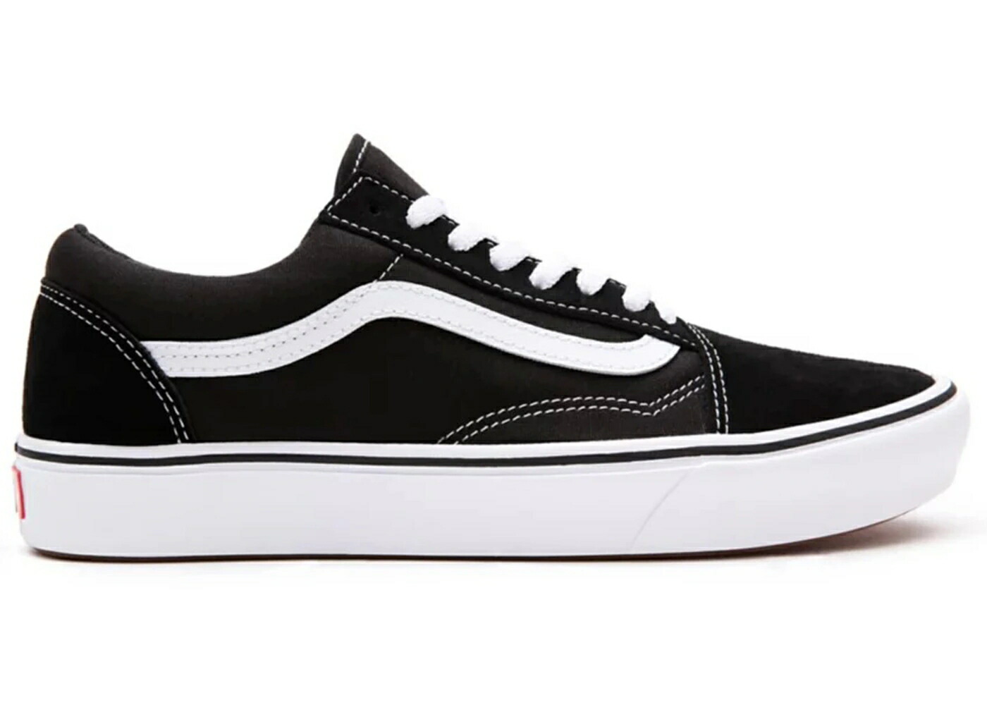 ヴァンズ バンズ 黒いこと 黒いこと 白いこと 白いこと 年寄りの学院 スニーカー メンズ VANS OLD SKOOL COMFY CUSH BLACK WHITE / BLACK WHITE
