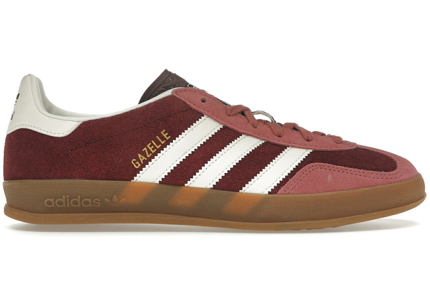 アディダス ガゼル マルーン クリムゾン 白いこと 白いこと スニーカー メンズ ADIDAS GAZELLE INDOOR MAROON PRELOVED CRIMSON / MAROON CLOUD WHITE PRELOVED