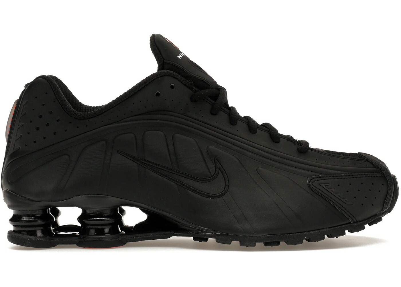 ナイキ ショックス 黒いこと 黒いこと マックス 橙 オレンジ色 WOMEN\u0027S スニーカー レディース NIKE SHOX R4 BLACK (WOMEN\u0027S) / BLACK BLACK MAX ORANGE