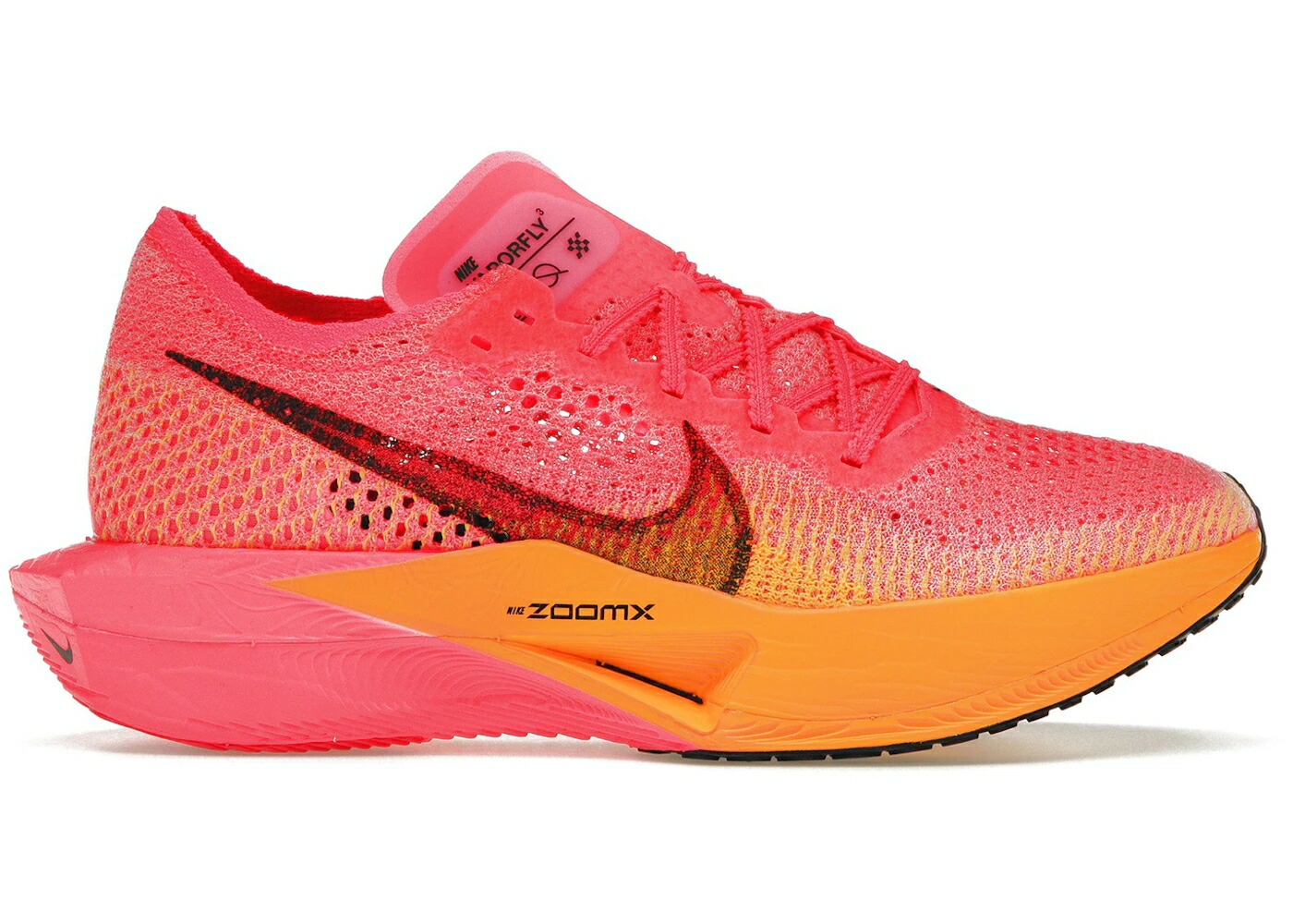 ナイキ サクラ色 レーザ 橙 オレンジ色 黒いこと 黒いこと WOMEN\u0027S スニーカー レディース NIKE ZOOMX VAPORFLY 3 HYPER PINK LASER ORANGE (WOMEN\u0027S) / HYPER PINK LASER ORANGE BLACK