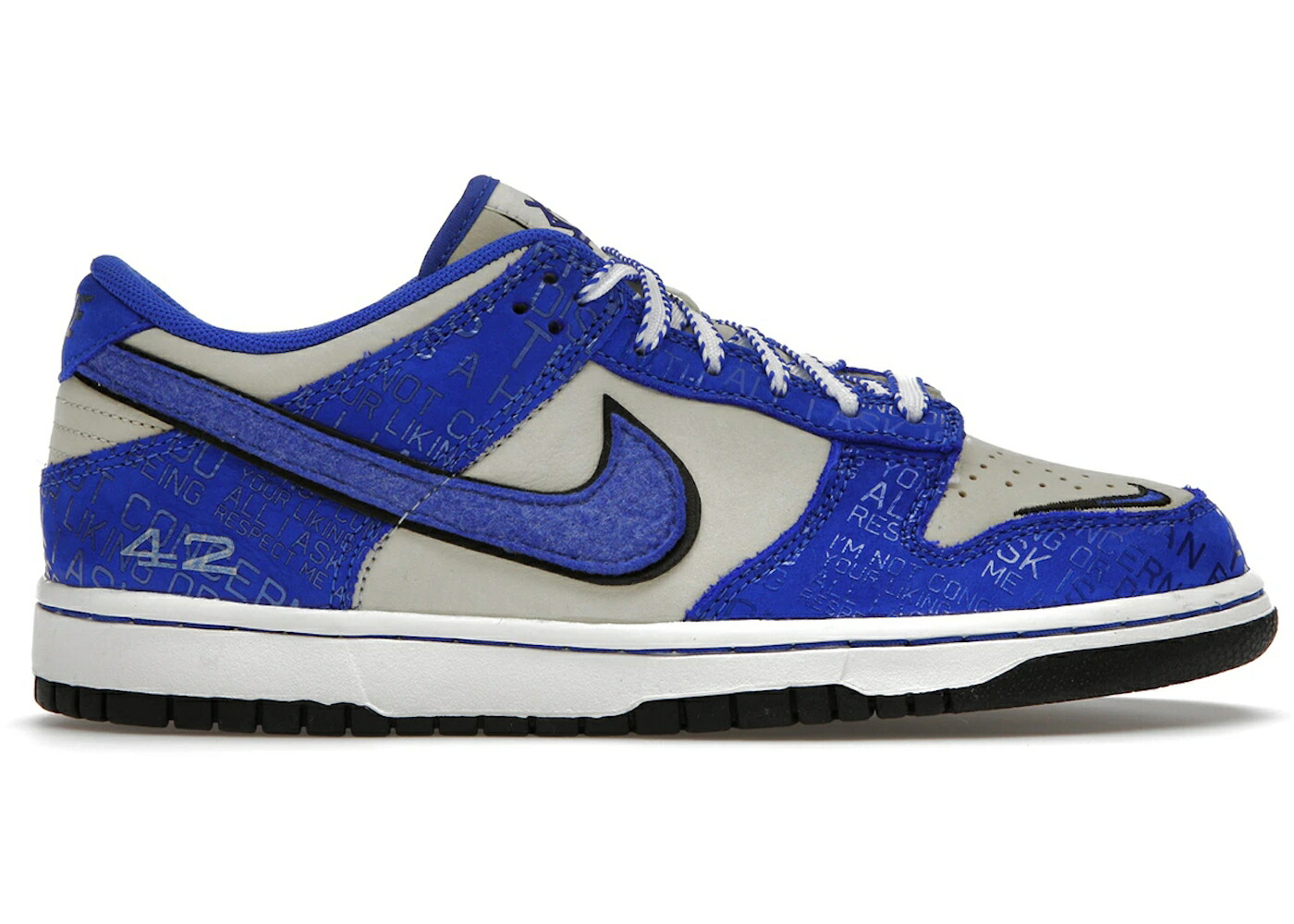 ナイキ ダンク 青色 ブルー ダンクロー ジュニア キッズ NIKE DUNK LOW JACKIE ROBINSON (GS) / RACER BLUE RACER BLUE COCONUT ベビー マタニティ スニーカー