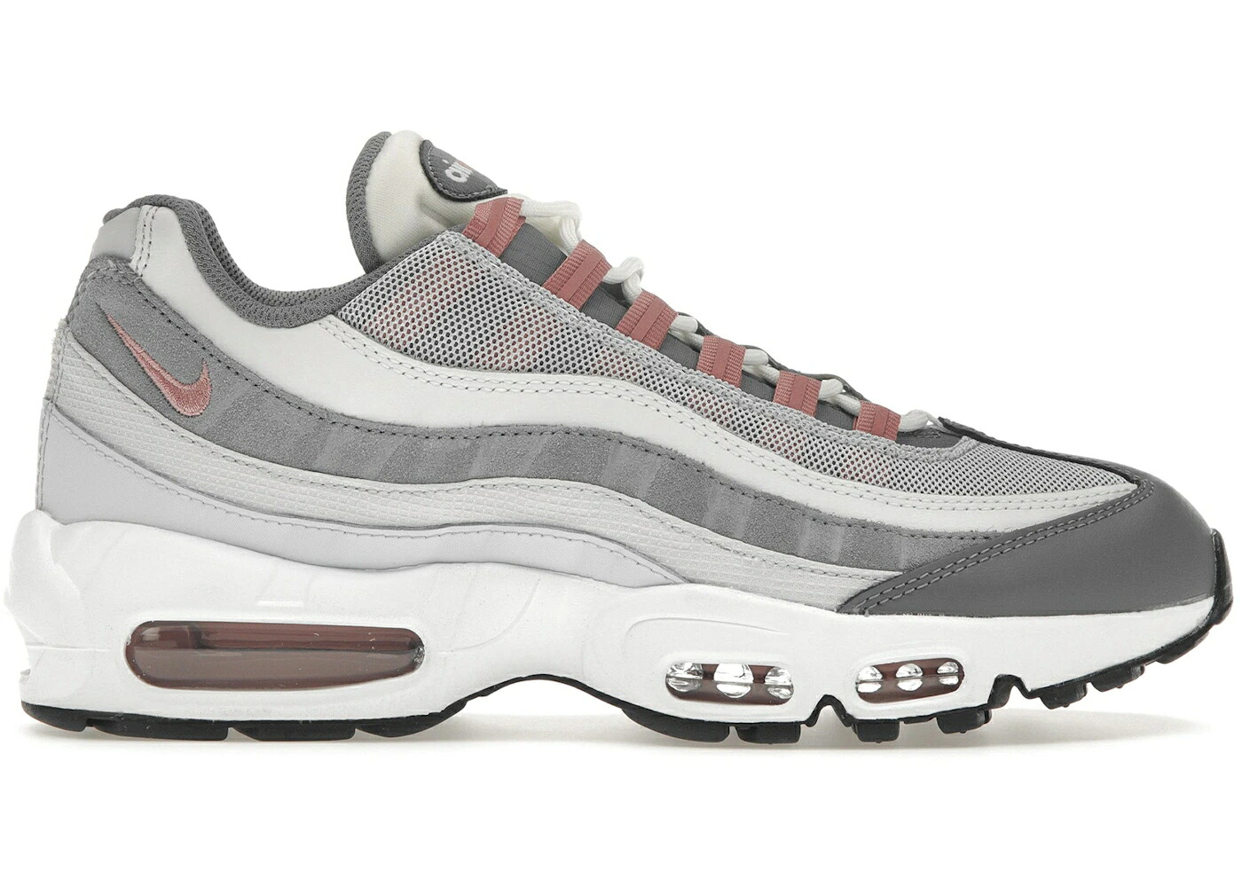 ナイキ マックス 灰色 グレー 赤 レッド 白色 ホワイト エアマックス スニーカー メンズ NIKE AIR MAX 95 VAST GREY RED STARDUST / VAST GREY RED STARDUST WHITE|スニケス