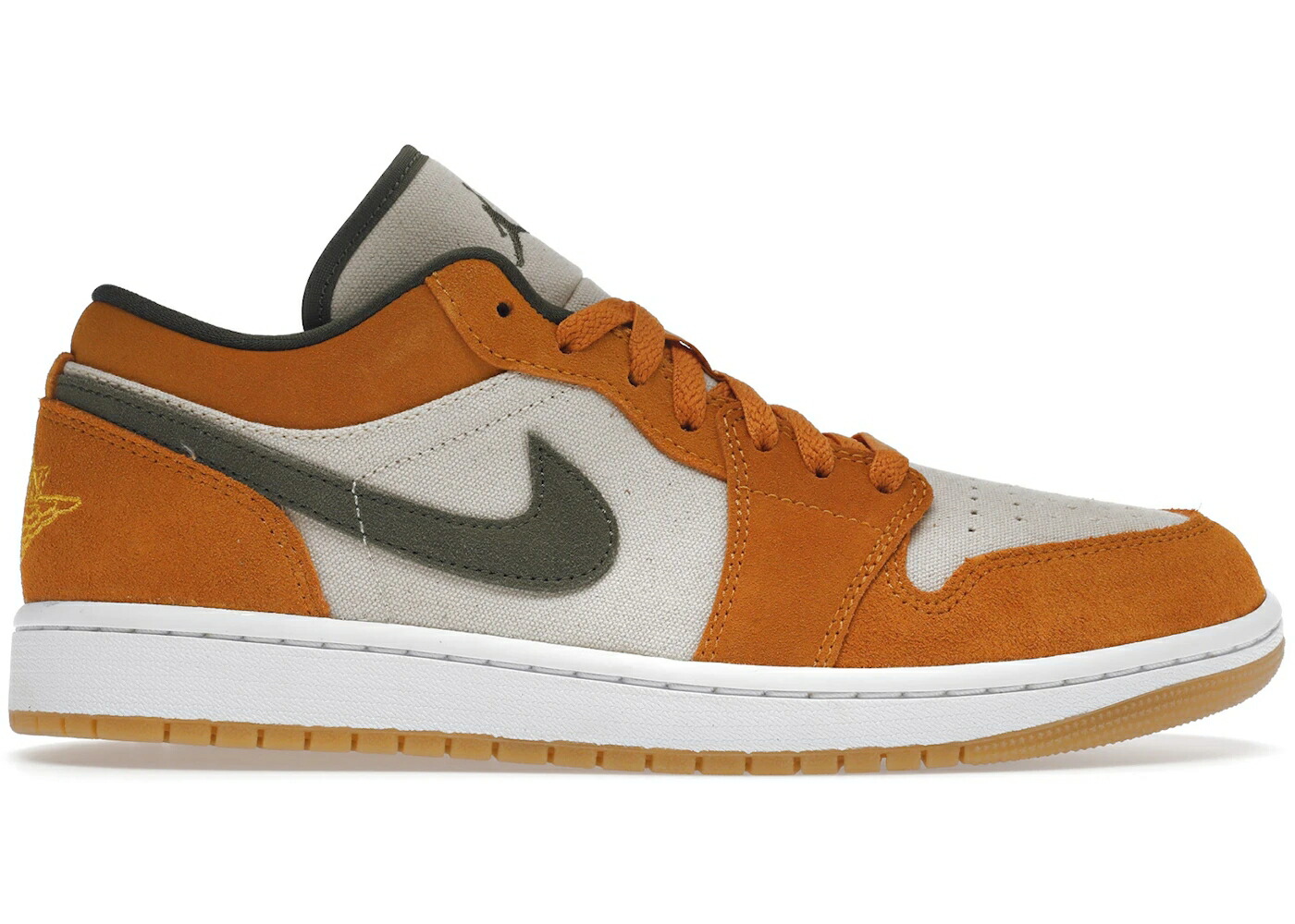 ナイキ ジョーダン カリー 橙 オレンジ色 オリーブ スニーカー メンズ JORDAN 1 LOW SE LIGHT CURRY / ORANGE OLIVE SAIL