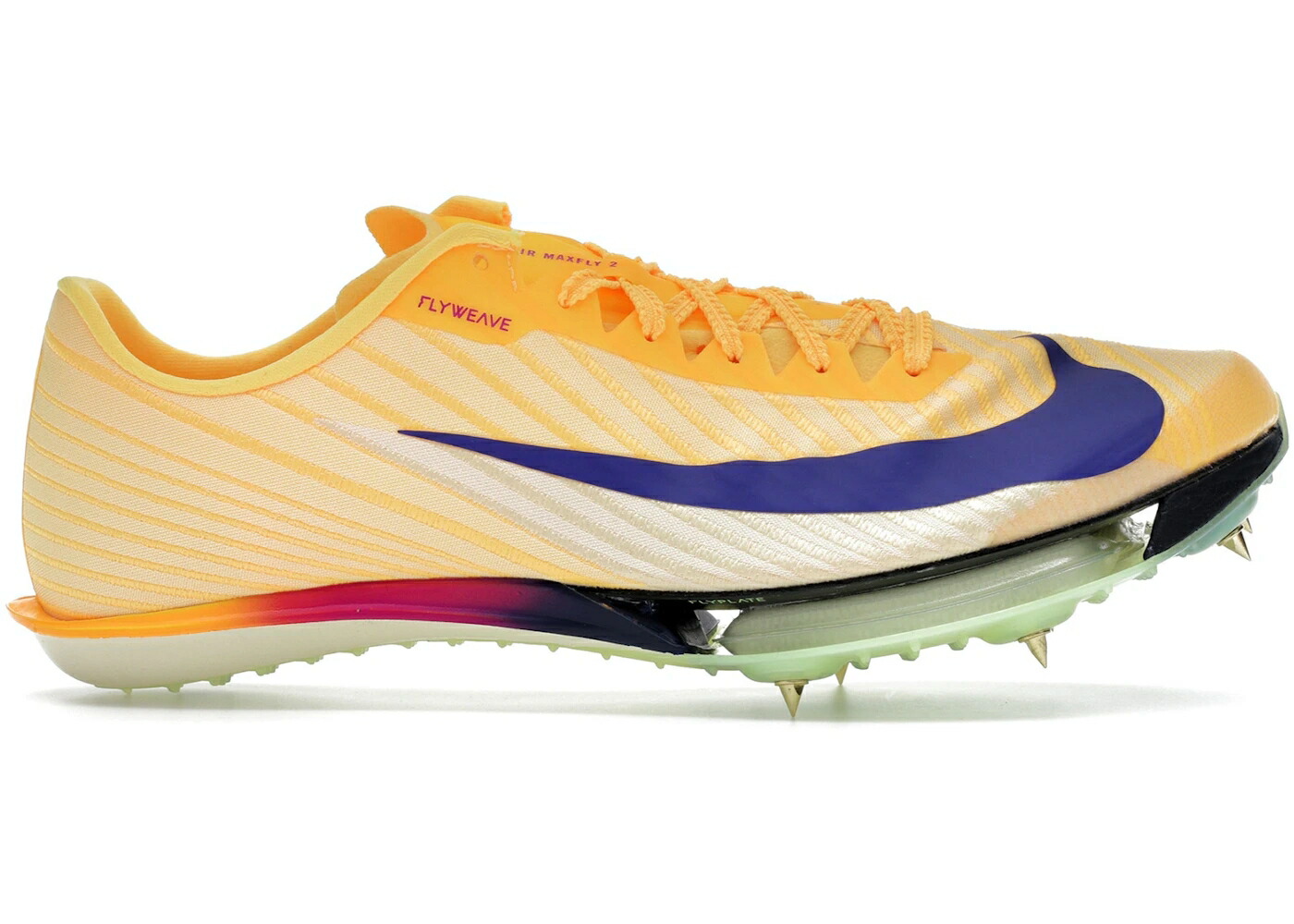 ナイキ 藍色 インディゴ 張りさける スニーカー メンズ NIKE MAXFLY 2 CITRON PULSE INDIGO BURST / CITRON PULSE VOLT ICE VIVID