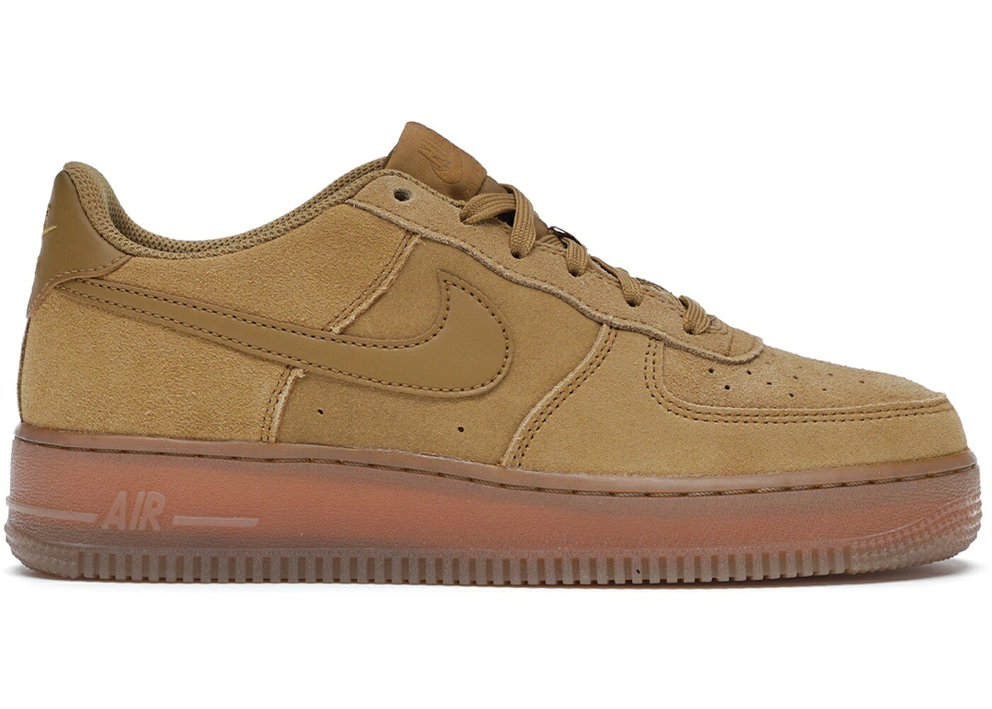 ナイキ ウィート 赤銅色 赤銅色 空軍 御坊っちゃん キッズ NIKE AIR FORCE 1 LOW WHEAT (2019) (GS) / WHEAT GUM LIGHT BROWN WHEAT もの言う花 マタニティ スニーカー