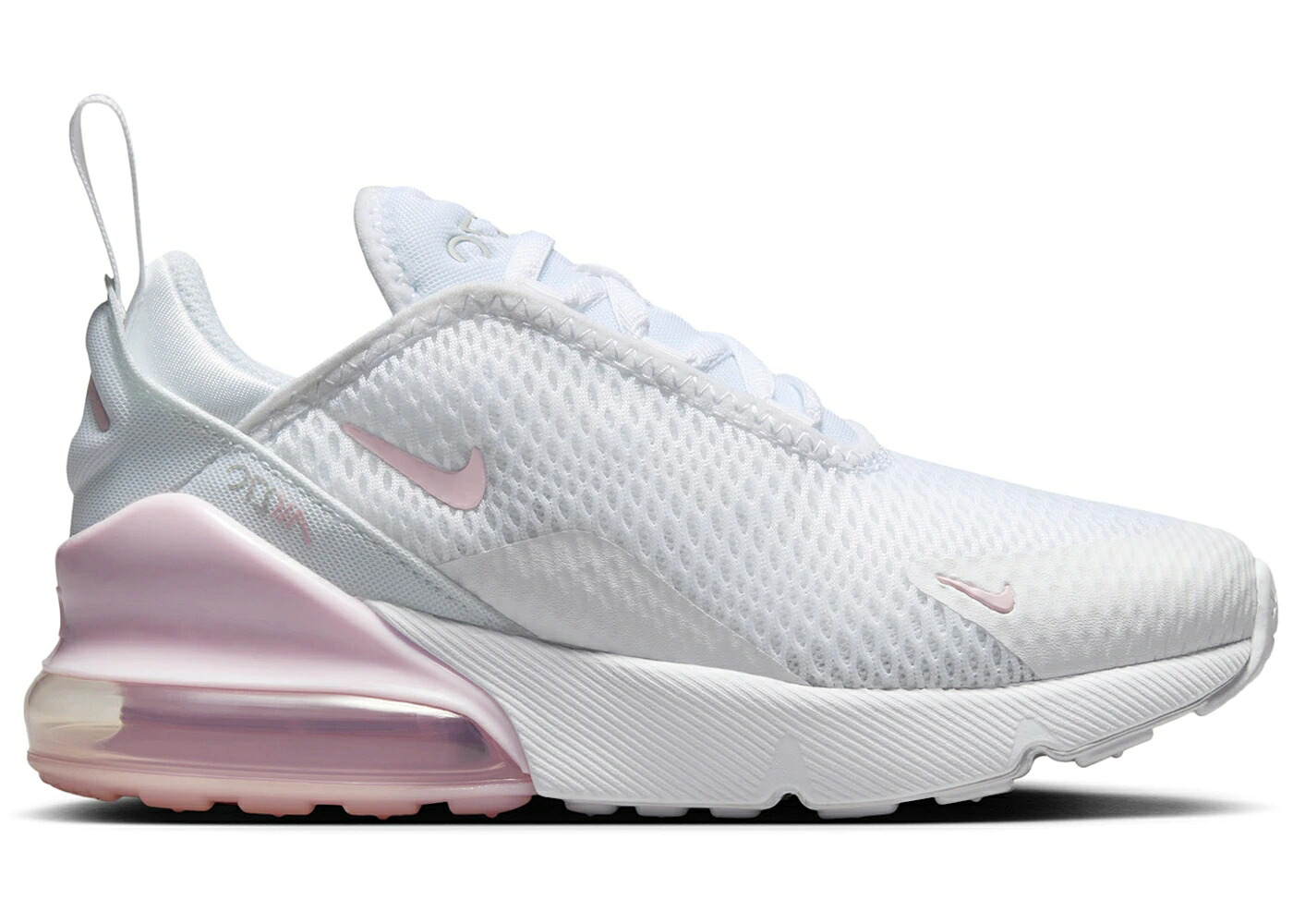 ナイキ マックス 白色 ホワイト 灰色 グレー ピンク エアマックス ジュニア キッズ NIKE AIR MAX 270 WHITE LIGHT SMOKE GREY PINK FOAM (PS) / WHITE LIGHT SMOKE GREY PINK FOAM ベビー マタニティ スニーカー|スニケス