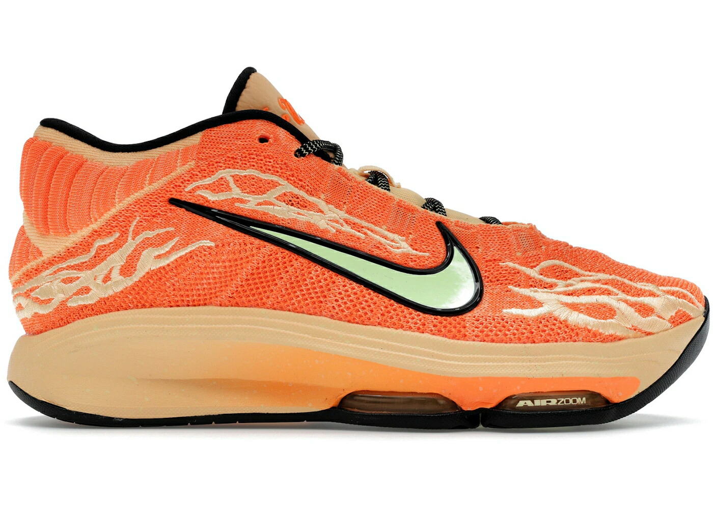 ナイキ ズーム 黒色 ブラック 橙 オレンジ スニーカー メンズ NIKE AIR ZOOM GT HUSTLE 3 VICTOR WEMBANYAMA HALLOWEEN / MELON TINT BLACK TOTAL ORANGE