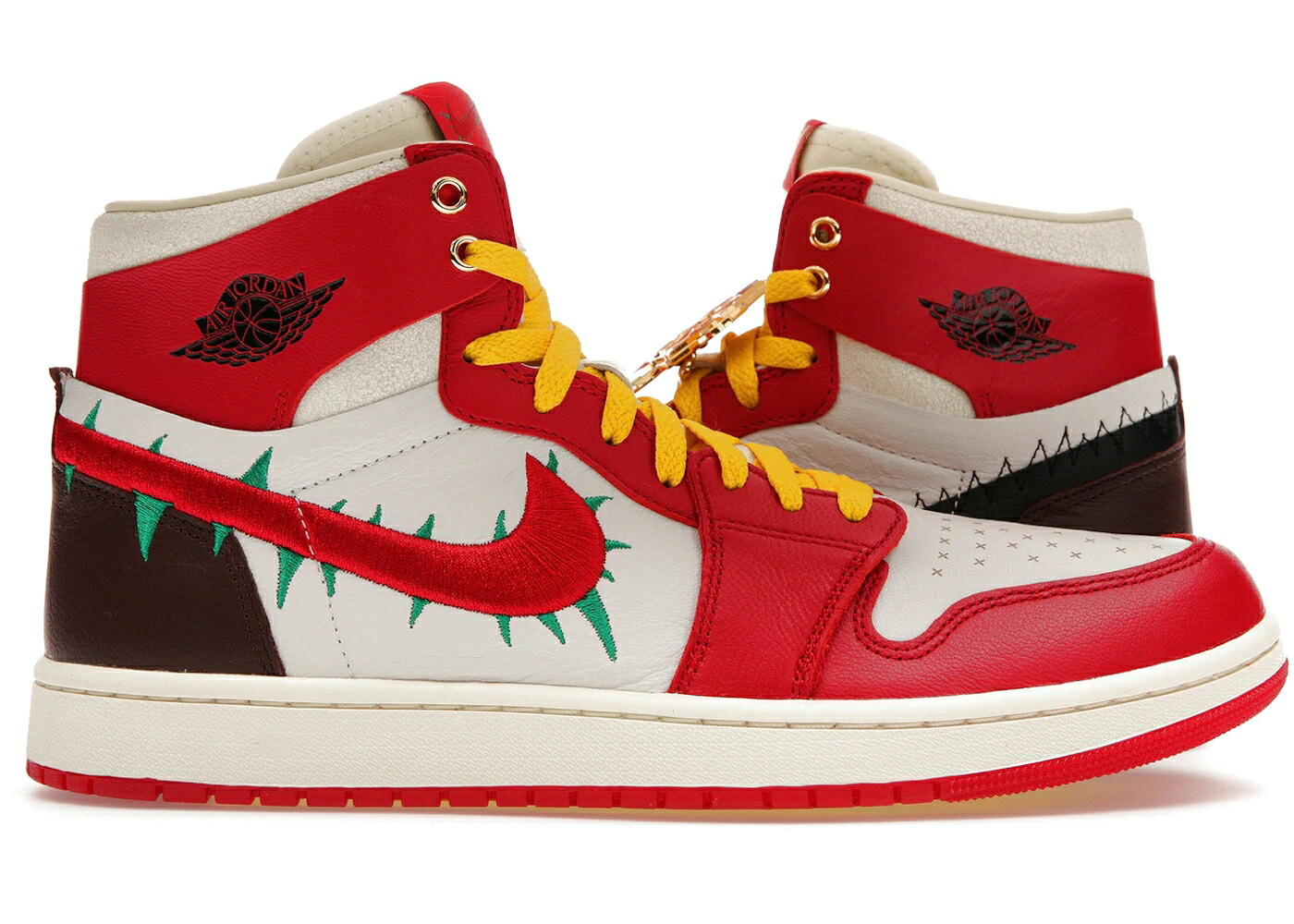 ナイキ ジョーダン ハイ ズーム ローズ 赤 レッド 黒色 ブラック 白色 ホワイト WOMEN'S スニーカー レディース JORDAN 1 HIGH ZOOM AIR CMFT 2 TEYANA TAYLOR A ROSE FROM HARLEM (WOMEN'S) / GYM RED BLACK SUMMIT WHITE EA|スニケス