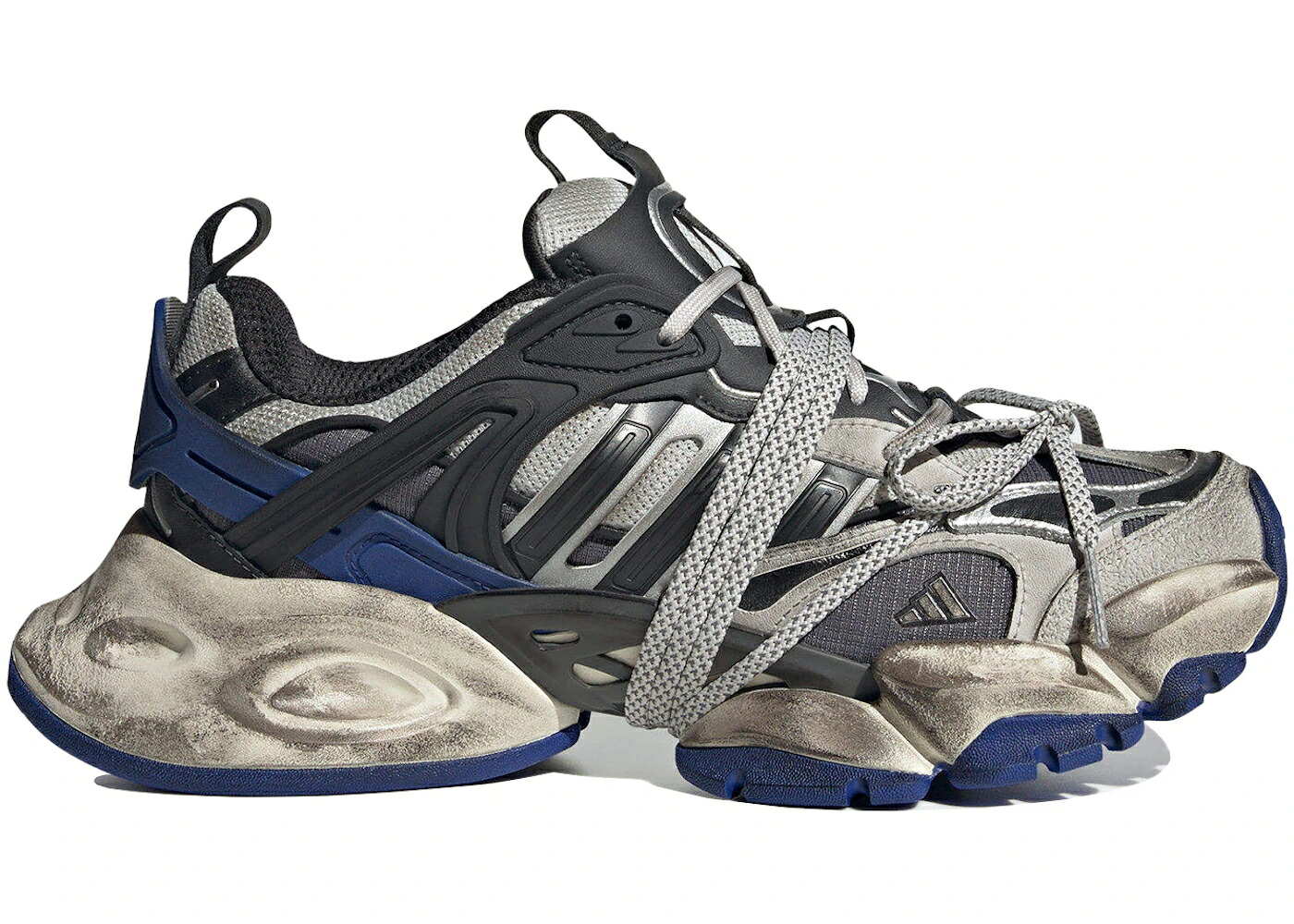 アディダス デラックス 灰色 グレー 青色 ブルー スニーカー メンズ ADIDAS VENTO XLG DELUXE GREY BLUE / GREY BLUE|スニケス