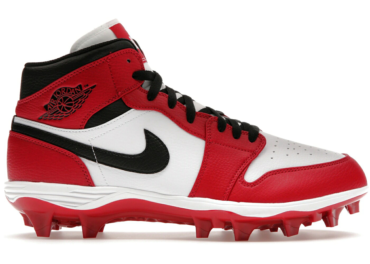 ナイキ ジョーダン ミッド シカゴ 白色 ホワイト 黒色 ブラック 赤 レッド スニーカー メンズ JORDAN 1 MID TD CLEAT CHICAGO (2023) / WHITE BLACK UNIVERSITY RED