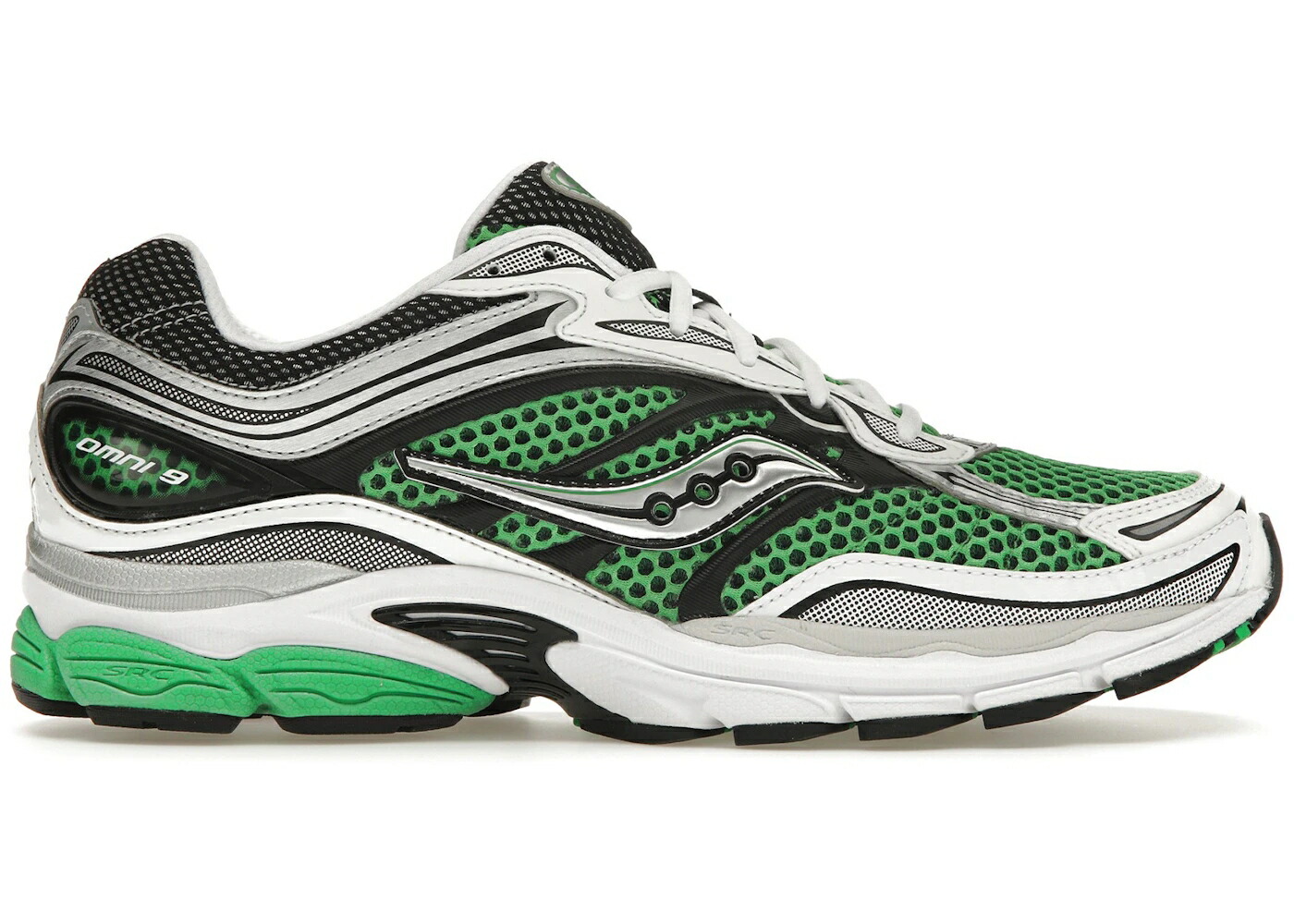 サッカニー 緑 グリーン 銀色 シルバー スニーカー メンズ SAUCONY PROGRID OMNI 9 OG GREEN SILVER / GREEN SILVER
