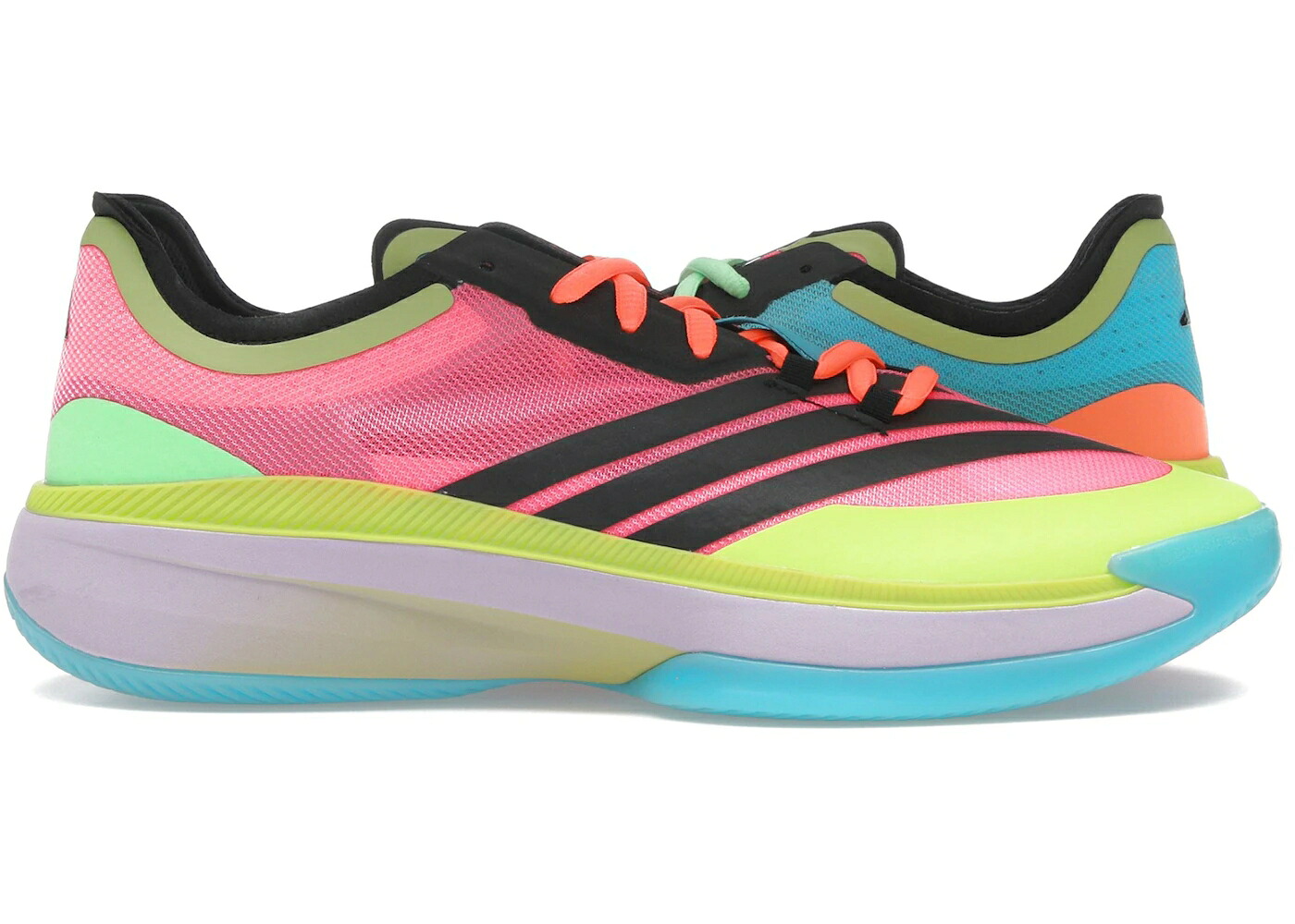 アディダス アディゼロ より分ける サクラ色 菩提樹 3.0 スニーカー メンズ ADIDAS ADIZERO SELECT LOW LUCID PINK PRELOVED LIME / LUCID PINK POWDER PLUM PRELOVED