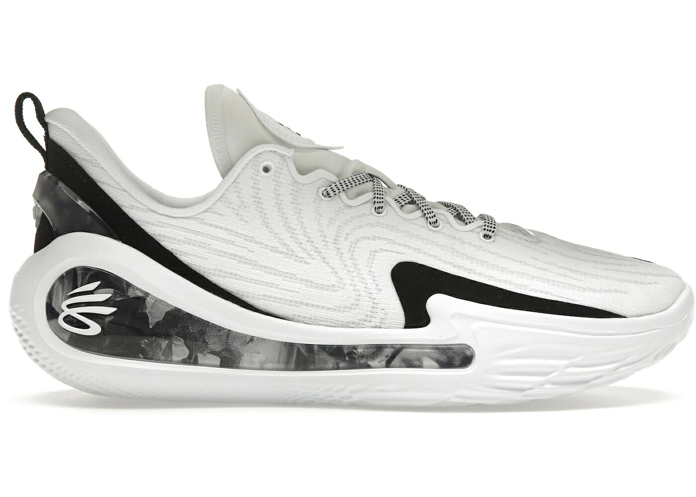 カリー フローレス シューティング 白色 ホワイト 黒色 ブラック アンダーアーマー スニーカー メンズ UNDER ARMOUR UNDER ARMOUR CURRY FLOW 12 SHOOTING STAR / WHITE BLACK|スニケス