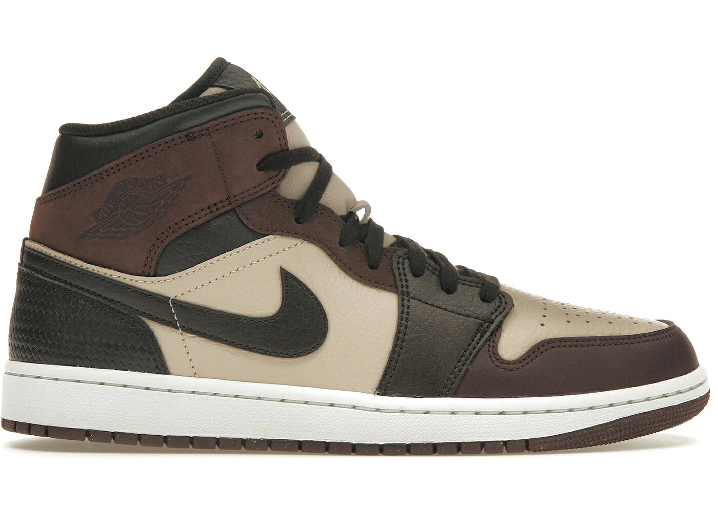 ナイキ ジョーダン ミッド 赤銅色 赤銅色 スニーカー メンズ JORDAN 1 MID SE PARIS YMCA / VELVET BROWN EARTH SANDDRIFT