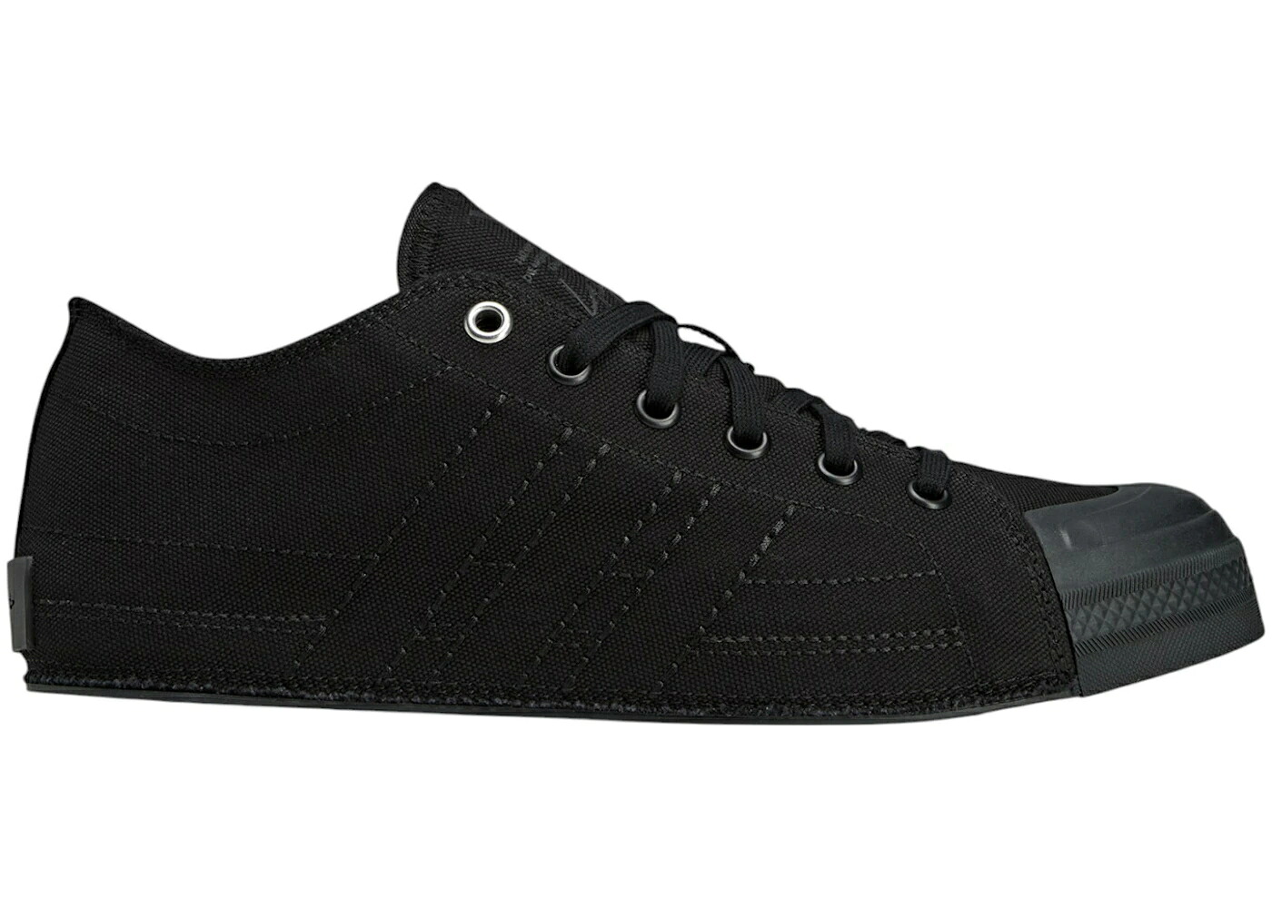 アディダス 黒色 ブラック スニーカー メンズ ADIDAS Y-3 NIZZA LO BLACK / BLACK BLACK BLACK｜スニケス