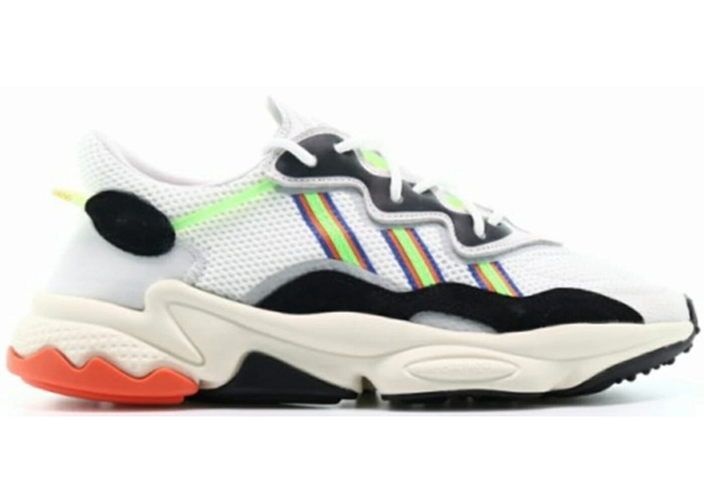 アディダス 白色 ホワイト スクリーム 緑 グリーン スニーカー メンズ ADIDAS OZWEEGO X-MODEL PACK / FOOTWEAR WHITE SCREAM GREEN