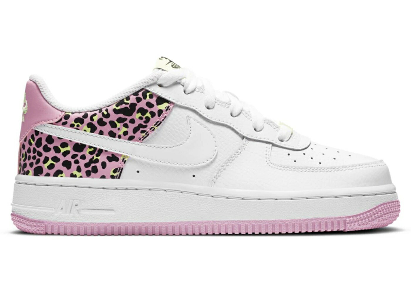 ナイキ サクラ色 ヒョウ柄 レオパード 白いこと 白いこと ライズ 空軍 お坊っちゃん キッズ NIKE AIR FORCE 1 LOW 07 PINK LEOPARD (GS) / WHITE PINK RISE BARELY VOLT もの言う花 マタニティ スニーカー