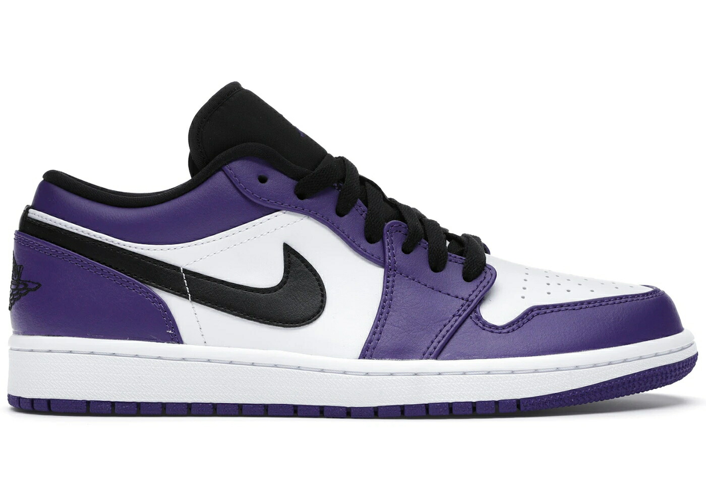 ナイキ ジョーダン 厚地の外套 紫 パープル 白いこと 白いこと 黒いこと 黒いこと スニーカー メンズ JORDAN 1 LOW COURT PURPLE WHITE / COURT PURPLE BLACK WHITE