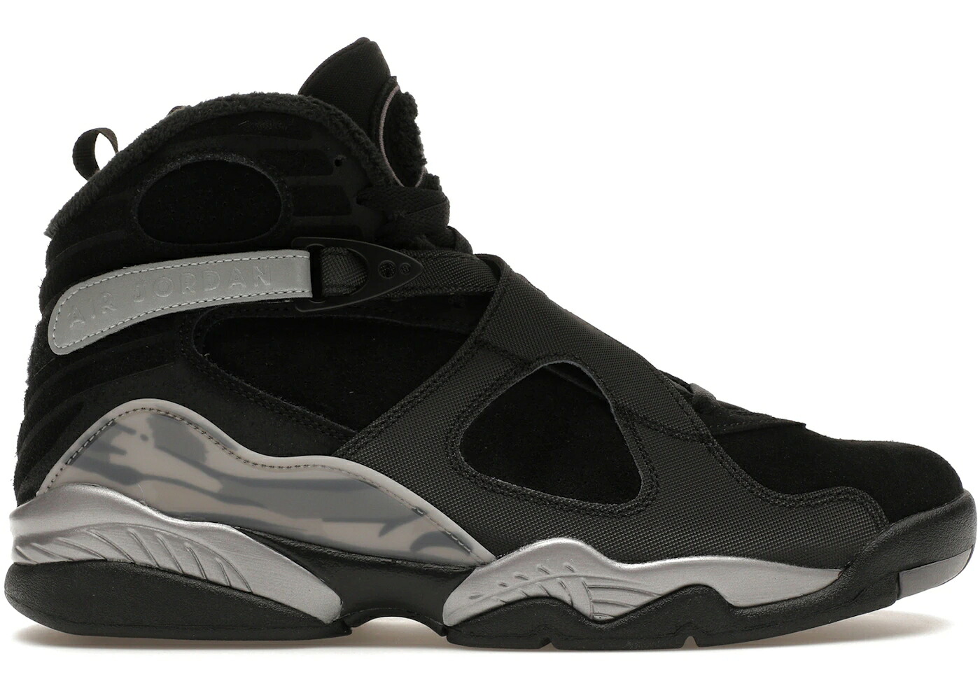 ナイキ ジョーダン 黒色 ブラック 銀色 シルバー スニーカー メンズ JORDAN 8 RETRO WINTERIZED GUNSMOKE / BLACK GUNSMOKE METALLIC SILVER｜スニケス