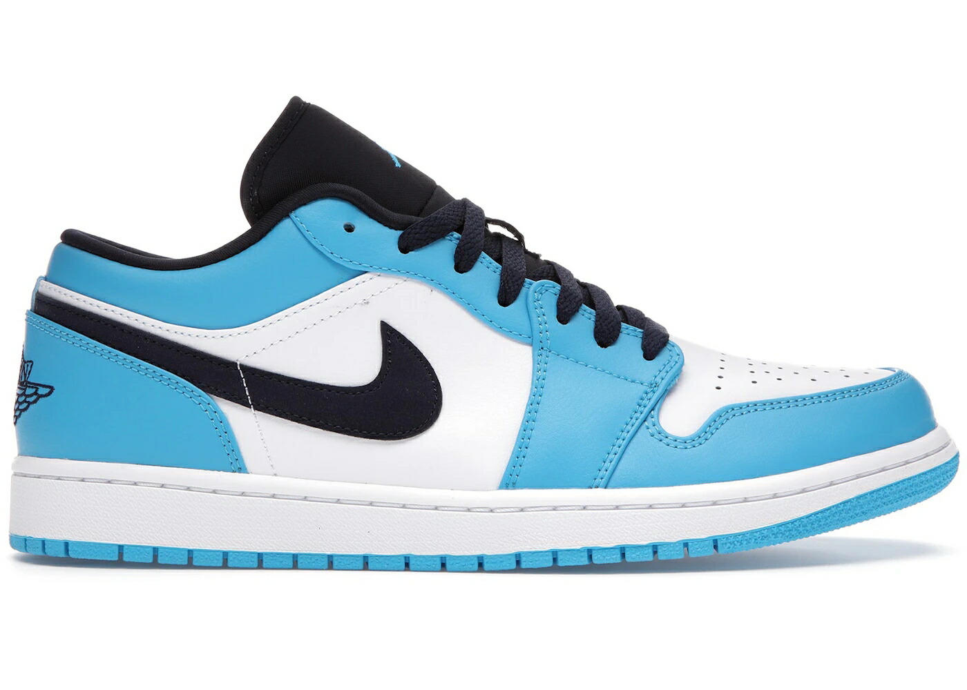 ナイキ ジョーダン 白いこと 白いこと 青味 青み スニーカー メンズ JORDAN 1 LOW UNC (2021) / WHITE DARK POWDER BLUE OBSIDIAN