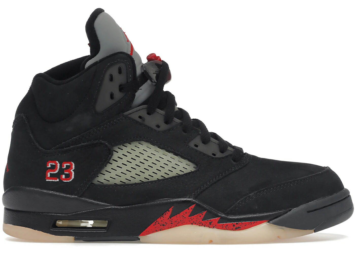 ナイキ ジョーダン ゴアテックス たき火 赤 赤いこと 黒いこと 黒いこと WOMEN\u0027S スニーカー レディース JORDAN 5 RETRO GORE-TEX OFF NOIR (WOMEN\u0027S) / OFF NOIR FIRE RED BLACK MUSLIN