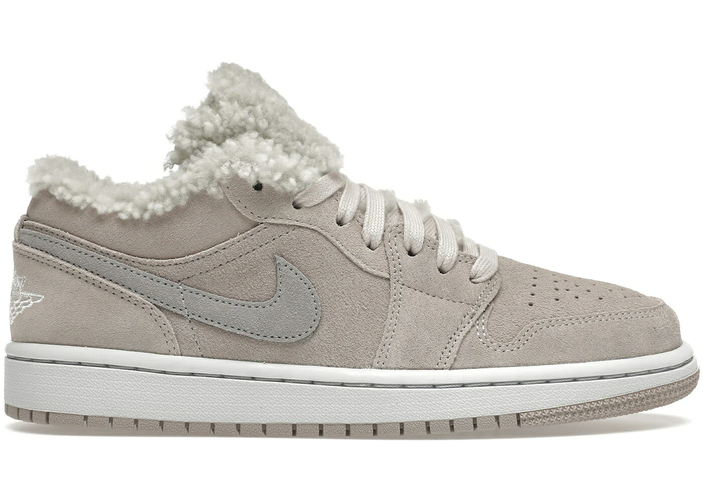 ナイキ ジョーダン フリース 単科大学 薄墨色 薄墨色 WOMEN\u0027S スニーカー レディース JORDAN 1 LOW SE SHERPA FLEECE (WOMEN\u0027S) / COLLEGE GREY PARTICLE GREY