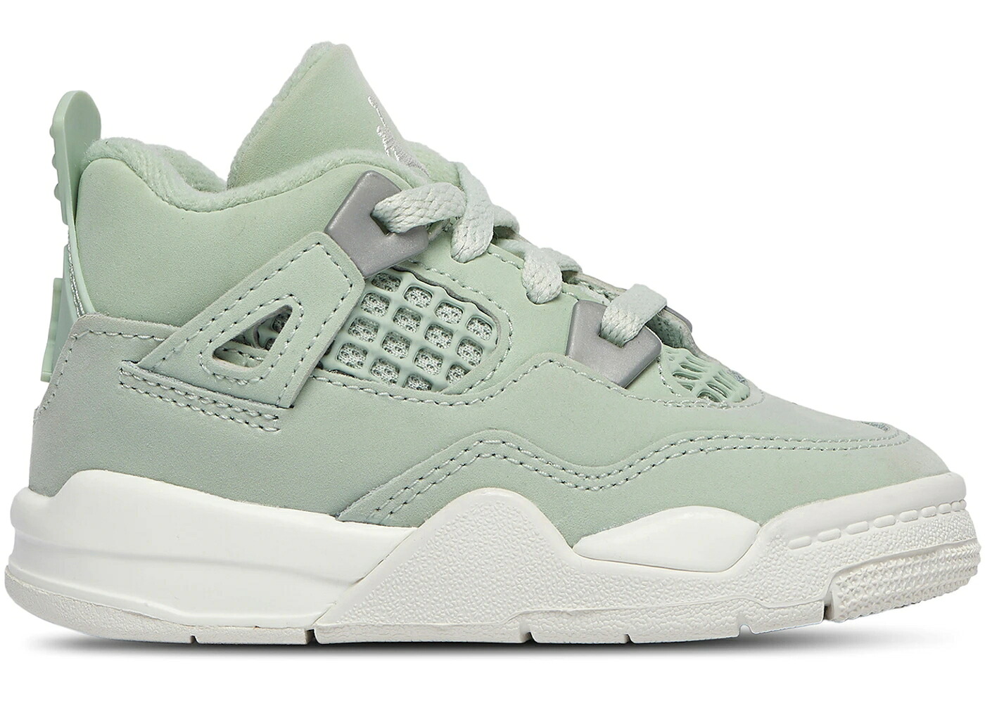 ナイキ ジョーダン 銀色 シルバー ジュニア キッズ JORDAN 4 RETRO SEAFOAM SAIL (TD) / SEAFOAM SAIL METALLIC SILVER｜スニケス