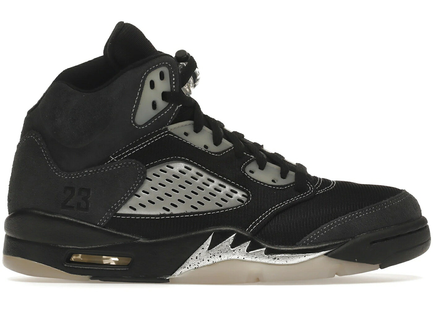 ナイキ ジョーダン 灰色 グレー 黒色 ブラック スニーカー メンズ JORDAN 5 RETRO ANTHRACITE / ANTHRACITE WOLF GREY CLEAR BLACK