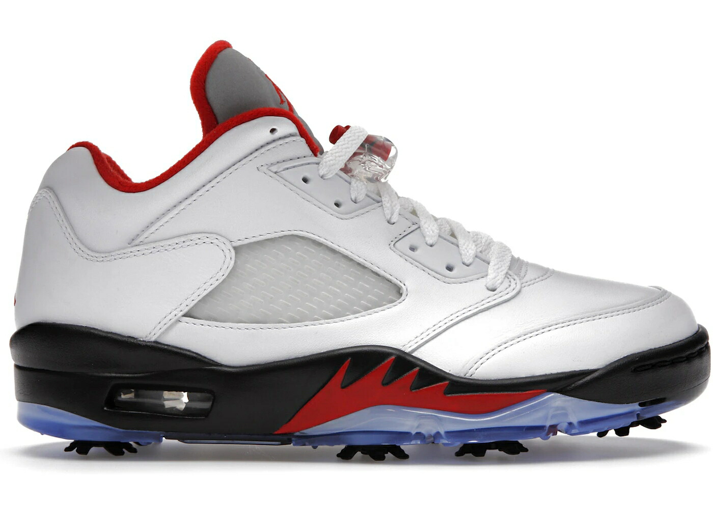 ナイキ ジョーダン ゴルフ ファイア 赤 レッド 白色 ホワイト 黒色 ブラック 銀色 シルバー スニーカー メンズ JORDAN 5 RETRO LOW GOLF FIRE RED (SILVER TONGUE) / WHITE BLACK METALLIC SILVER FIRE