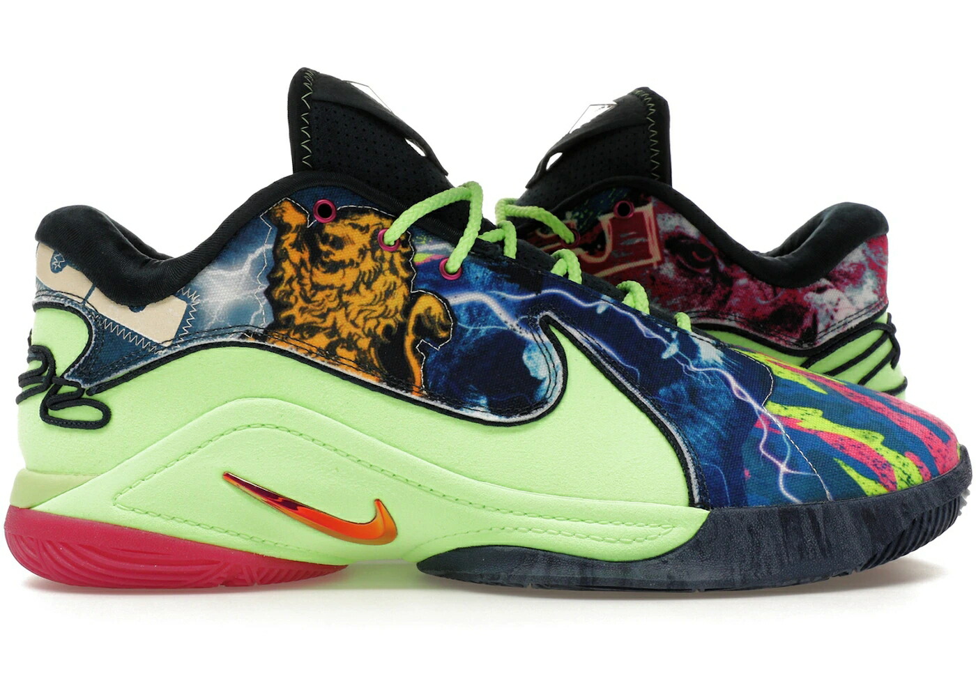 ナイキ レブロン 緑 グリーン BRYCE スニーカー メンズ NIKE LEBRON 22 WORLD / BLUSTERY FIREBERRY GHOST GREEN