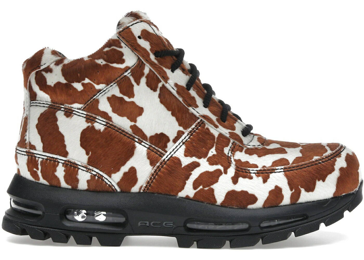 ナイキ マックス ゴアドーム ポニー 黒色 ブラック エアマックス スニーカー メンズ NIKE AIR MAX GOADOME SAIL CACAO WOW COW PRINT PONY HAIR / SAIL CACAO WOW SAIL BLACK