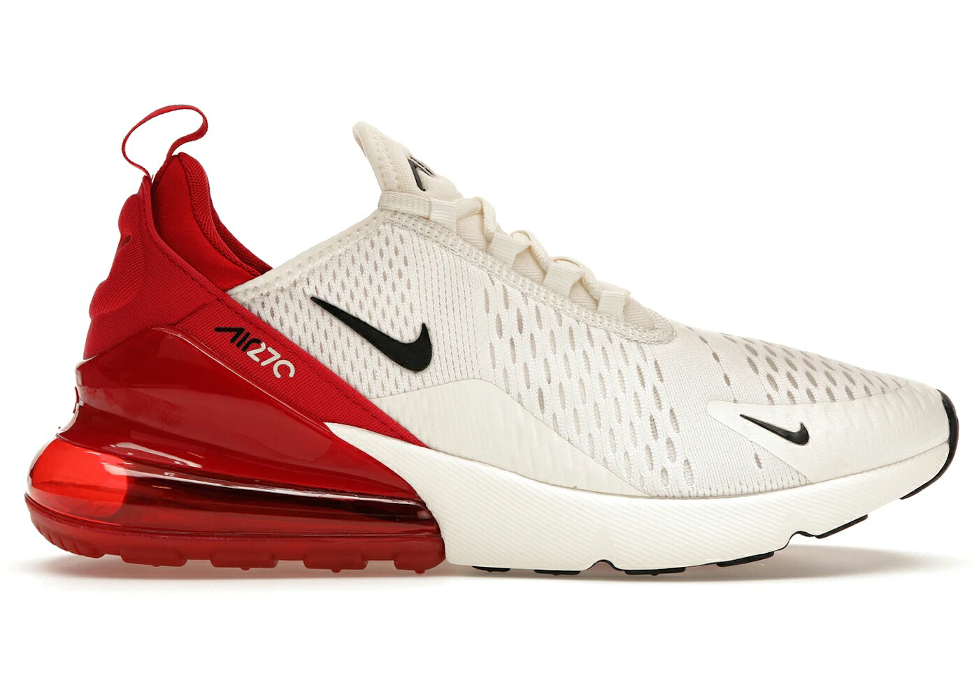ナイキ マックス 赤 レッド 黒色 ブラック エアマックス WOMEN'S スニーカー レディース NIKE AIR MAX 270 SAIL GYM RED (WOMEN'S) / GYM RED BLACK SAIL|スニケス
