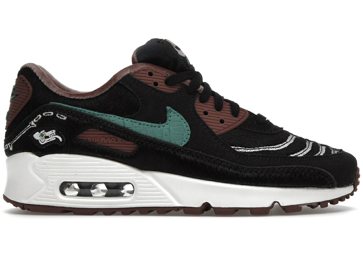 ナイキ マックス 黒色 ブラック 茶色 ブラウン 緑 グリーン エアマックス WOMEN スニーカー レディース NIKE AIR MAX 90 SIEMPRE FAMILIA (WOMEN) / BLACK BROWN GREEN