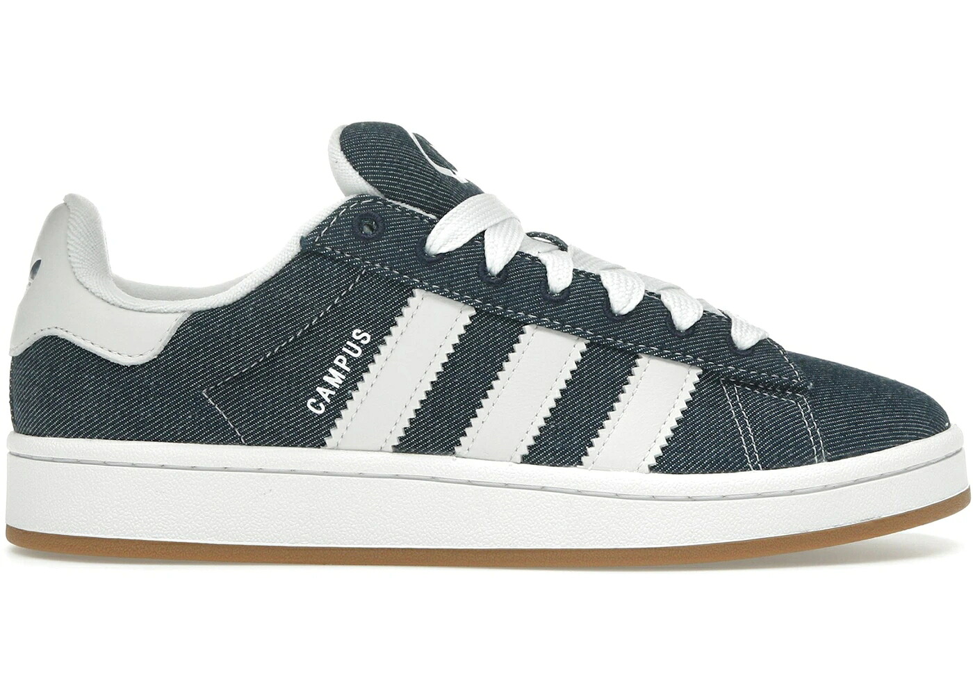 アディダス キャンパス デニム 白色 ホワイト ナイト 藍色 インディゴ スニーカー メンズ ADIDAS CAMPUS 00S DENIM CLOUD WHITE / NIGHT INDIGO CRYSTAL WHITE CLOUD｜スニケス