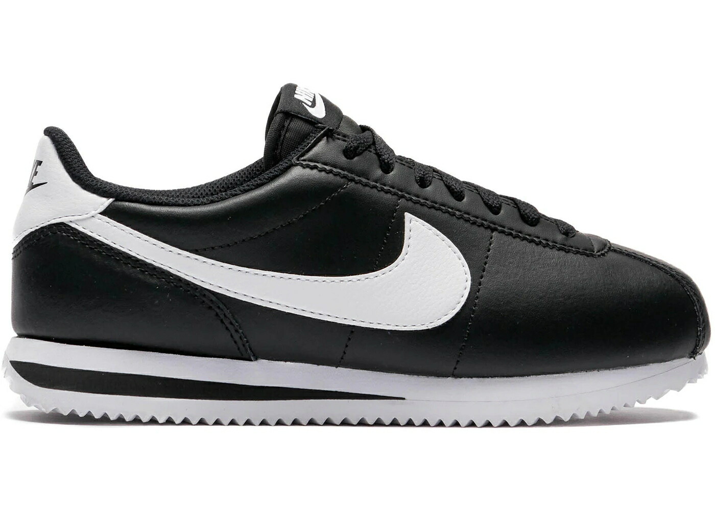 ナイキ コルテッツ なめし革 黒いこと 黒いこと 白いこと 白いこと WOMEN\u0027S スニーカー レディース NIKE CORTEZ LEATHER BLACK WHITE (WOMEN\u0027S) / BLACK WHITE