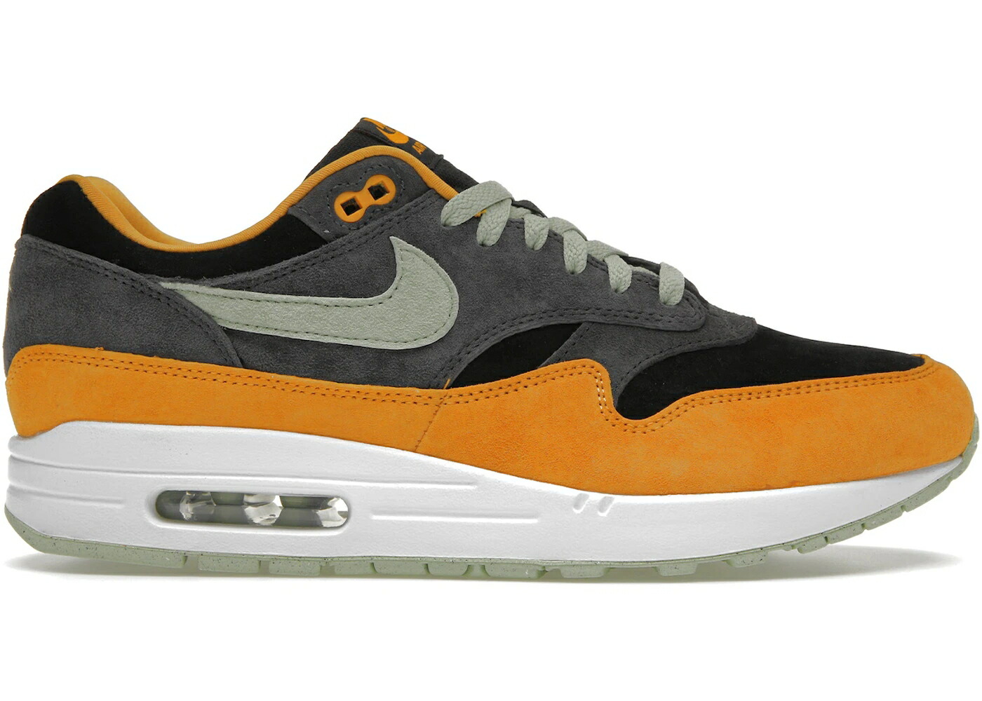 ナイキ マックス ハニー 黒色 ブラック エアマックス スニーカー メンズ NIKE AIR MAX 1 PRM DUCK HONEY DEW / ANTHRACITE HONEYDEW BLACK